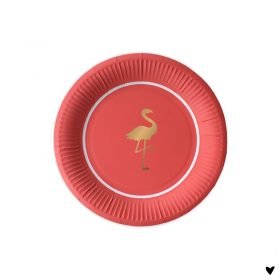 Paper Plates 10 st. Preppy Flamingo - Delight Department