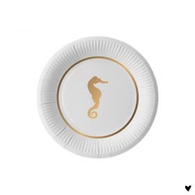 Paper Plates 10 st. Preppy Seahorse - Delight Department